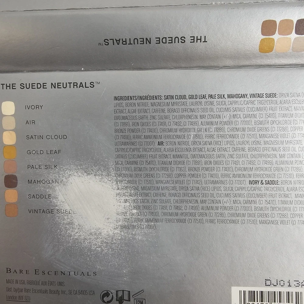 BareMinerals Ready Eyeshadow‎  - The Suede Neutrals - 7g (0.24 Oz)  BNIB MO010